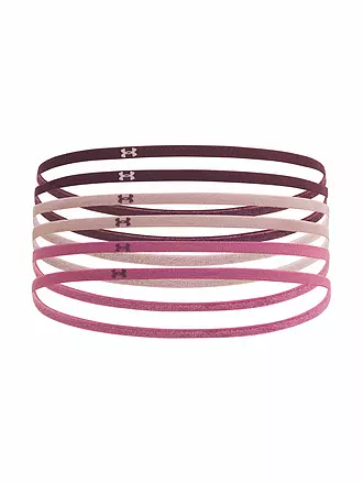 UNDER ARMOUR | Haarbänder UA Mini Elastic, lot de 6 | beere